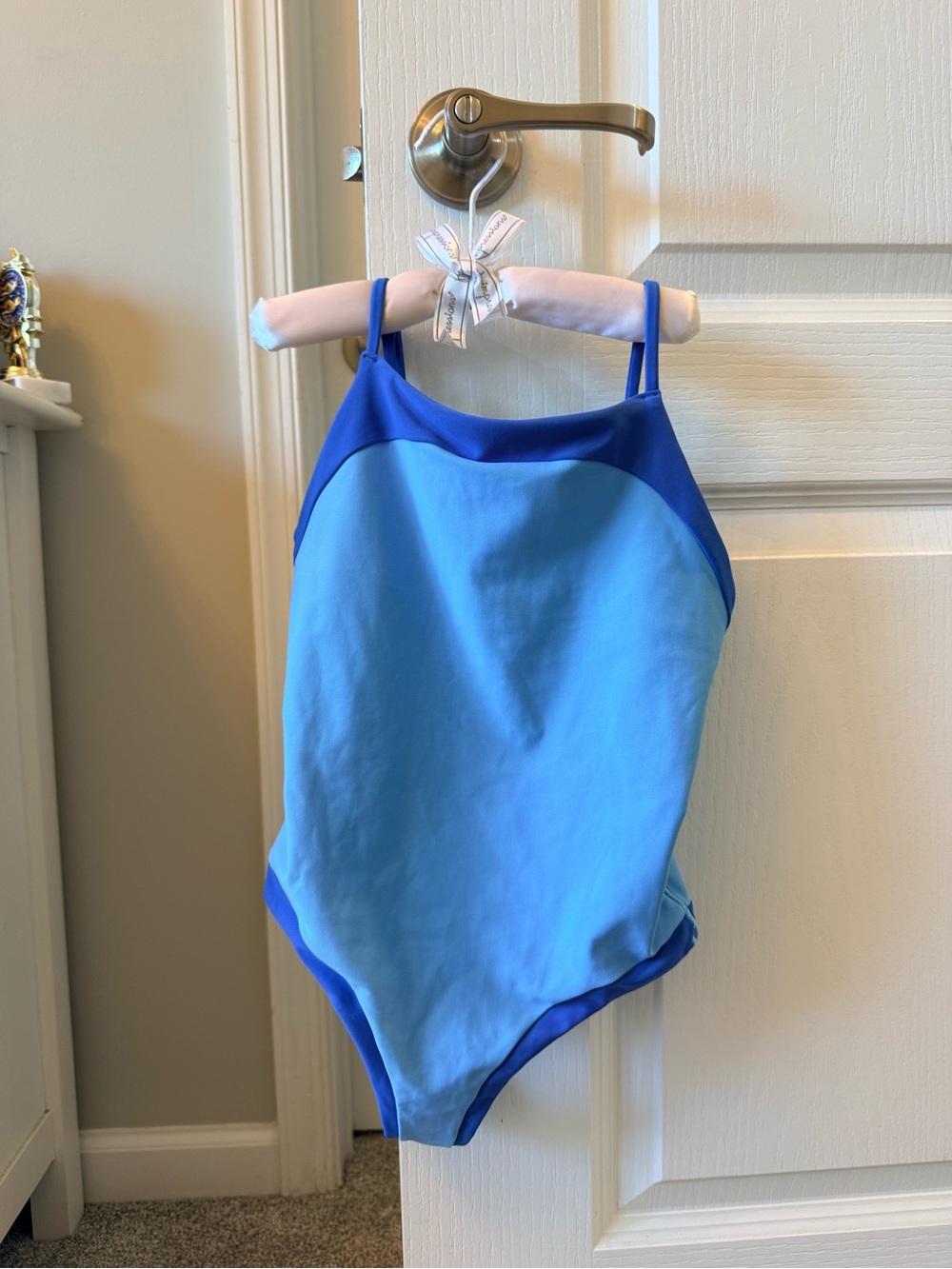 Athleta Two-Tone Blue Girls' One-Piece Swimsuit